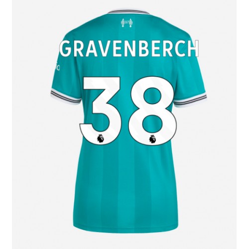 Liverpool Ryan Gravenberch #38 Tredje Tröja Kvinnor 2025-26 Kortärmad Liverpool Ryan Gravenberch #38 Tredje Tröja Kvinnor 2025-26 Kortärmad